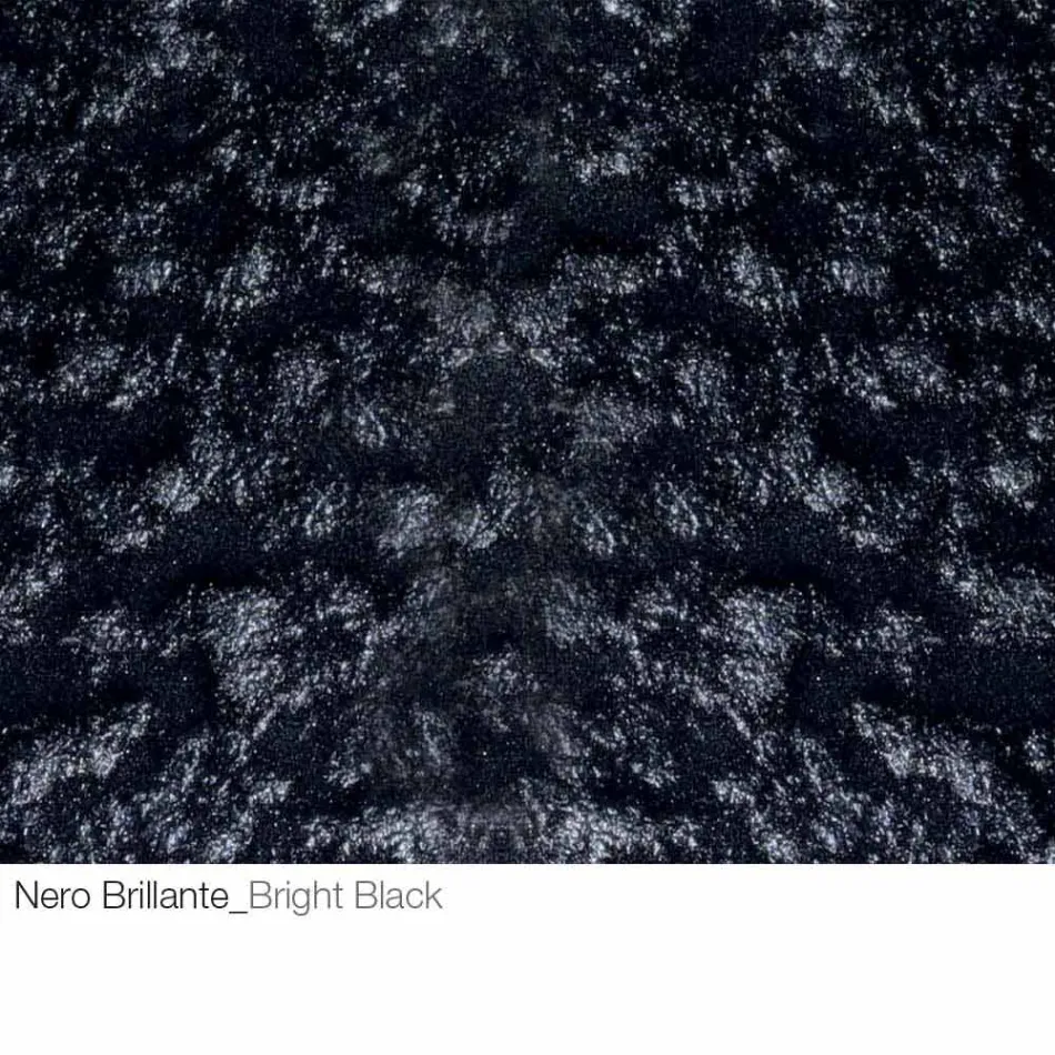 Mesa de Centro em Cristal Forjado e Metal Fabricado na Itália - Montebianco Viadurini