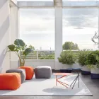 Mesa de centro de metal colorido de alta qualidade fabricada na Itália - Olesya Viadurini