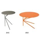 Mesa de centro de metal colorido de alta qualidade fabricada na Itália - Olesya Viadurini