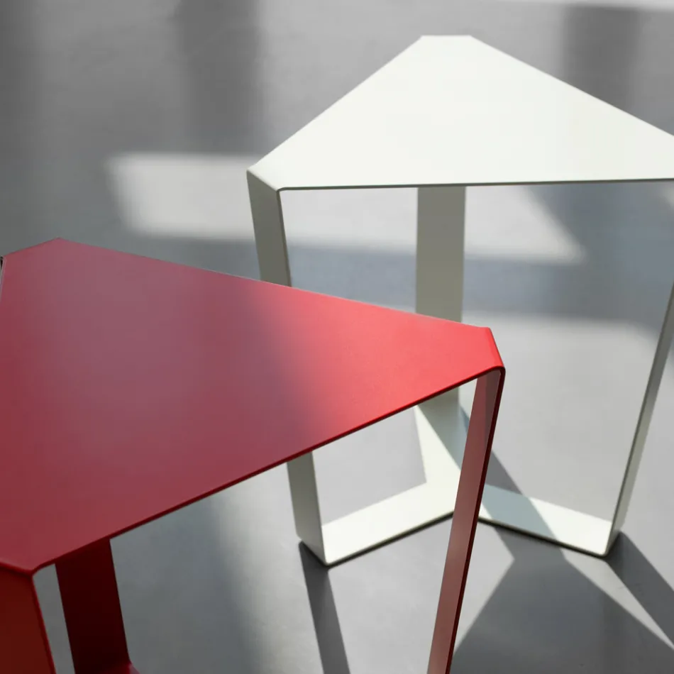 Made in Italy Design Mesa de centro de metal colorido - Yasmine Viadurini