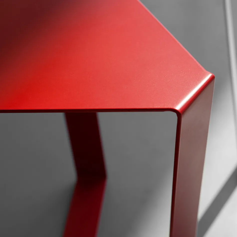 Made in Italy Design Mesa de centro de metal colorido - Yasmine Viadurini