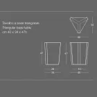 Mesa de centro em metal colorido de design italiano moderno - Yasmine Viadurini