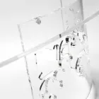 Mesa de Centro em Plexiglass Fumado ou Transparente com Base Decorada - Crasso Viadurini