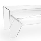 Mesa de Centro em Plexiglass Transparente ou com Tabuleiro de Fumados - Parini Viadurini