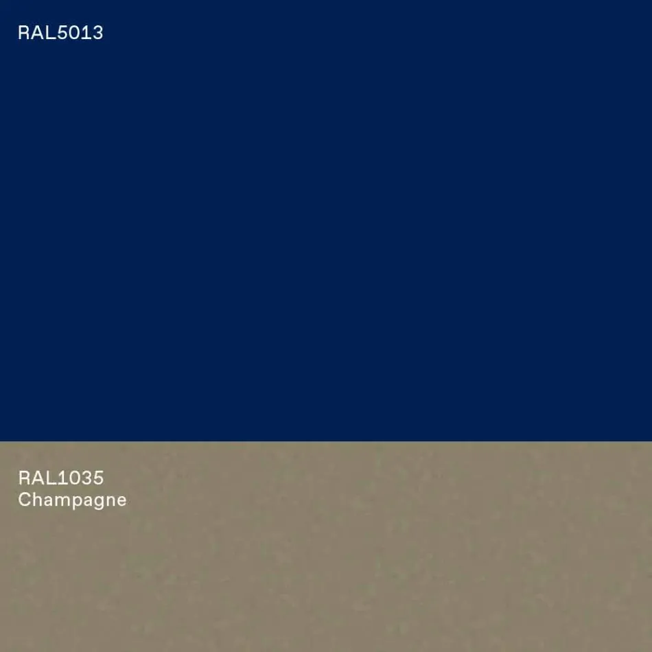 Mesa de centro moderna de design baixo azul ou cor de vinho com anel - Lok Viadurini