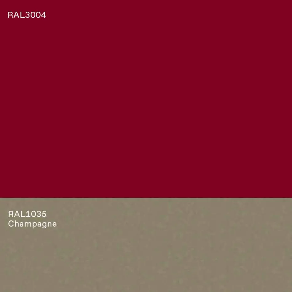 Mesa de centro moderna de design baixo azul ou cor de vinho com anel - Lok Viadurini