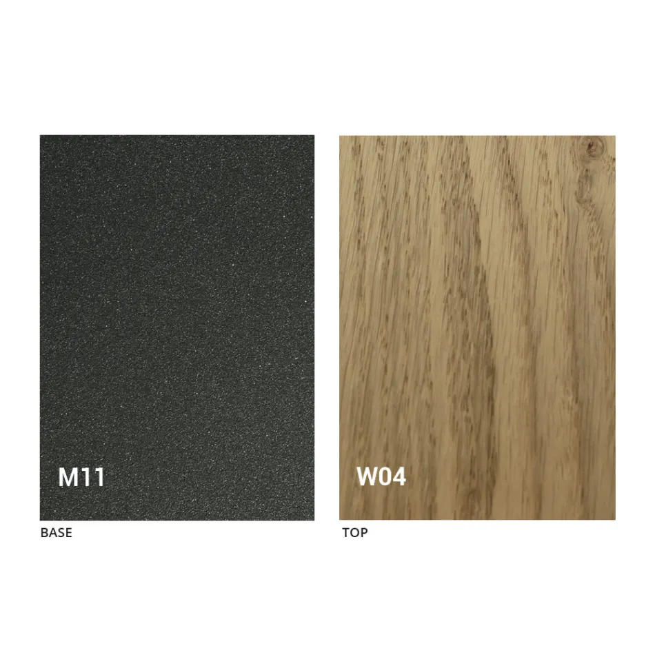 Mesa de centro de transformação moderna em madeira e metal feita na Itália - Fabio Viadurini