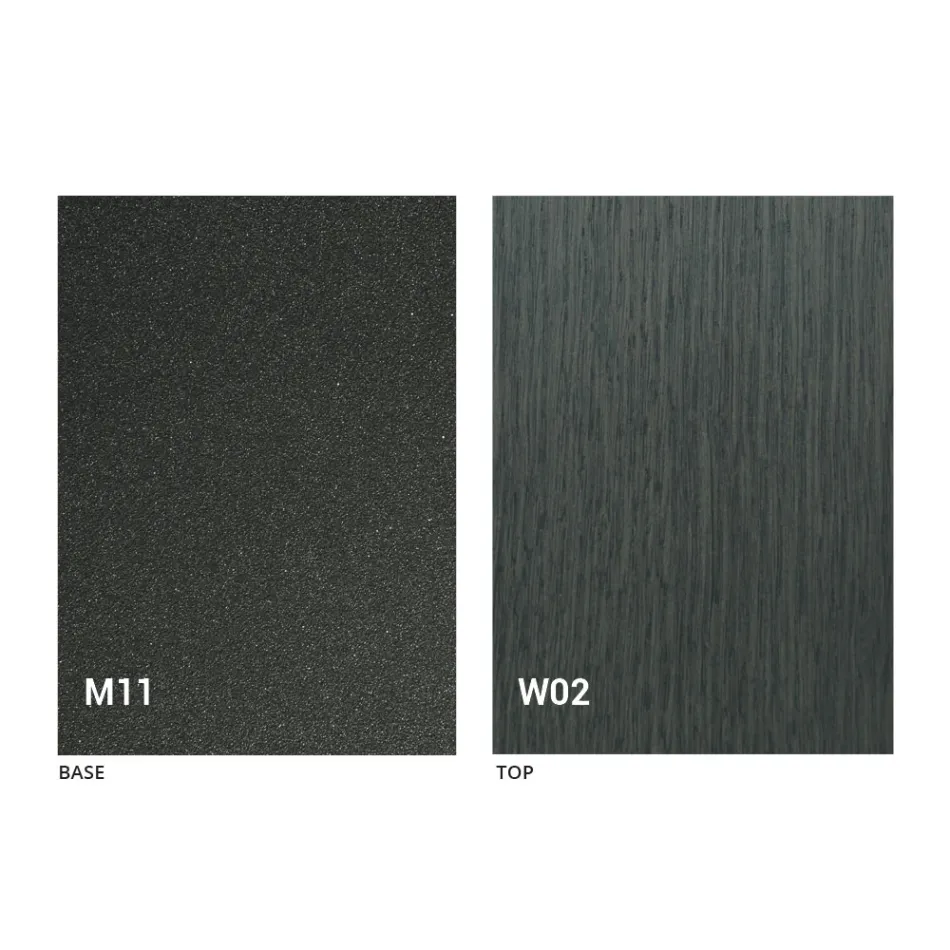 Mesa de centro de transformação moderna em madeira e metal feita na Itália - Fabio Viadurini