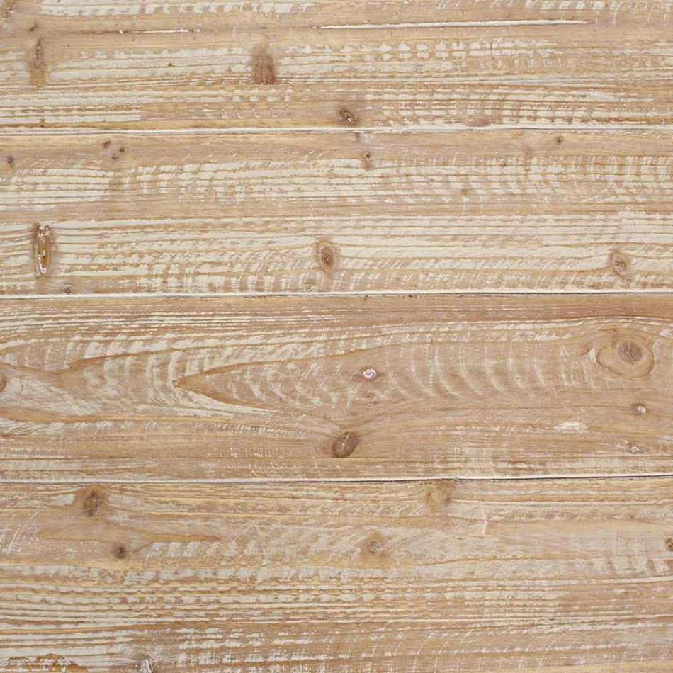 Mesa de centro para sala de estar em madeira de abeto e aço - Ilenia Viadurini