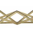 Mesa de centro retangular de design moderno em ferro e vidro - Maggie Viadurini