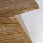 Mesa de centro piramidal de Sheesham Wood Homemotion - Torrice Viadurini