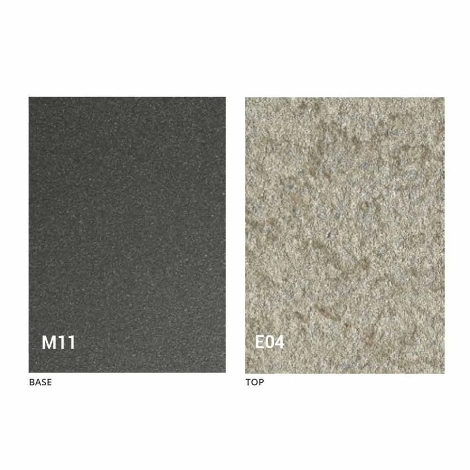 Mesa de centro transformavel com efeito de argamassa Top Made in Italy - Romântico Viadurini