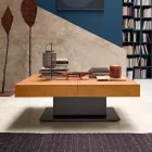 Mesa de centro transformavel com efeito de argamassa Top Made in Italy - Romântico Viadurini