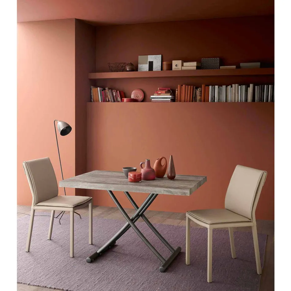 Mesa de centro conversível em mesa de cozinha com design feito na Itália - Genio Viadurini