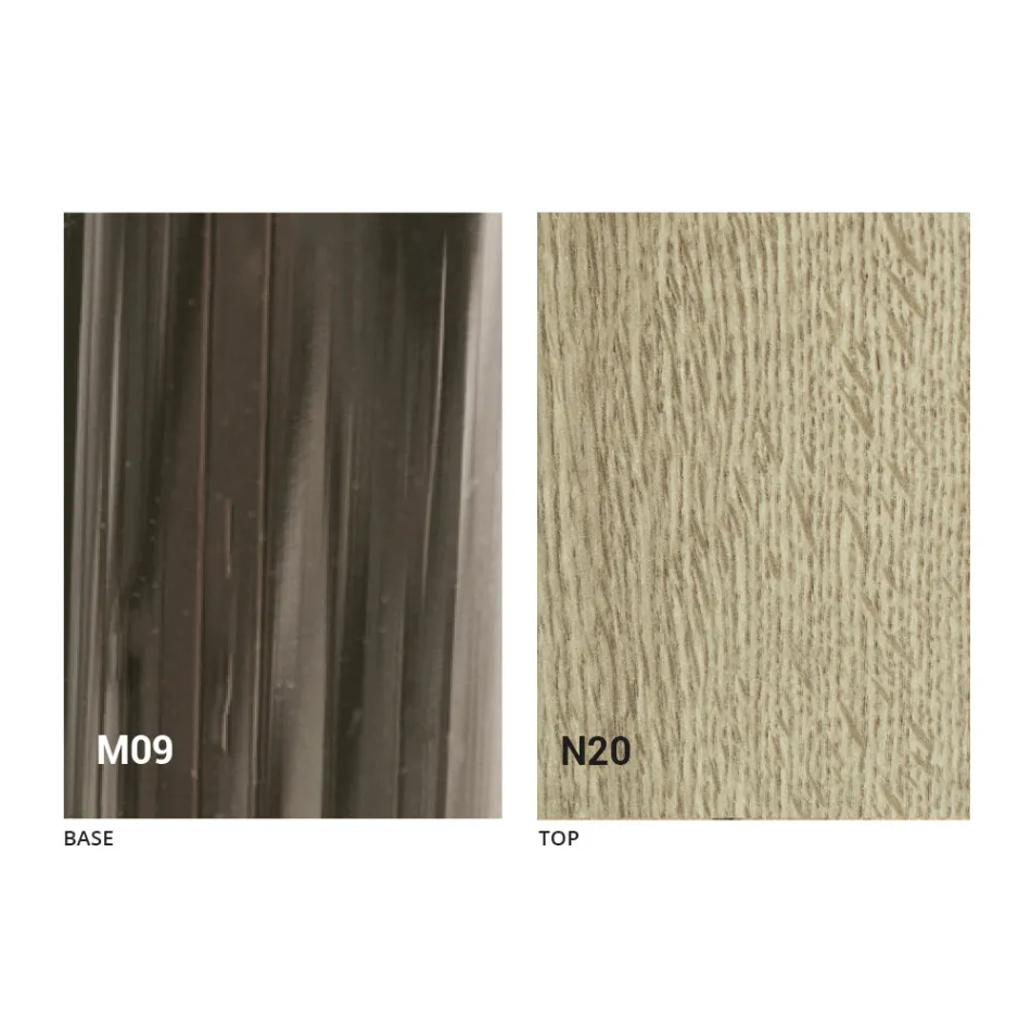 Mesa de centro de transformação moderna em madeira e metal feita na Itália - Gabri Viadurini