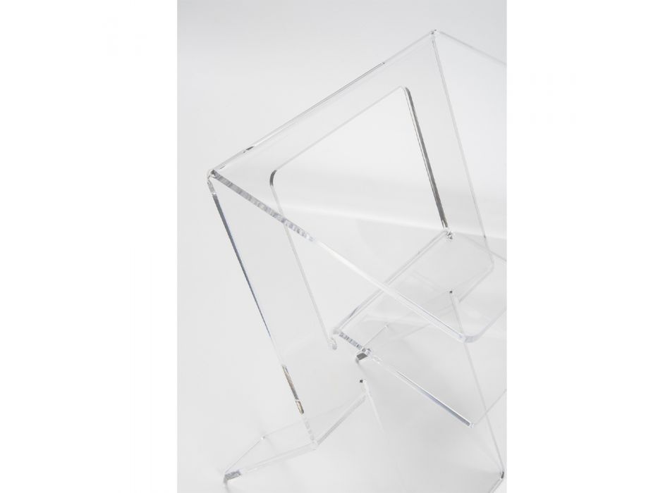 Mesa para Sofá em Plexiglass Transparente Interior ou Exterior - Platano Viadurini
