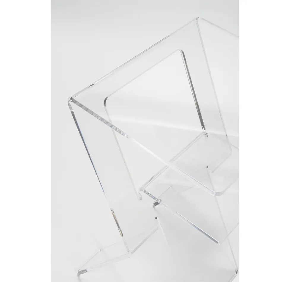 Mesa para Sofá em Plexiglass Transparente Interior ou Exterior - Platano Viadurini