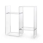 Mesa de Sofá em Plexiglass Transparente ou Fume Fabricado na Itália - Janne Viadurini