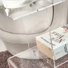 Mesa de Sofá em Plexiglass Transparente ou Fume Fabricado na Itália - Janne Viadurini
