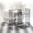 Mesa de Sofá em Plexiglass Transparente ou Fume Fabricado na Itália - Janne Viadurini
