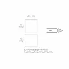 Mesa de centro externa em alumínio e laminado preto quadrado - Suave by Vondom Viadurini