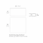 Mesa de centro externa em alumínio e laminado preto quadrado - Suave by Vondom Viadurini