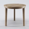 Mesa de centro externa em madeira Iroko fabricada na Itália - Brig