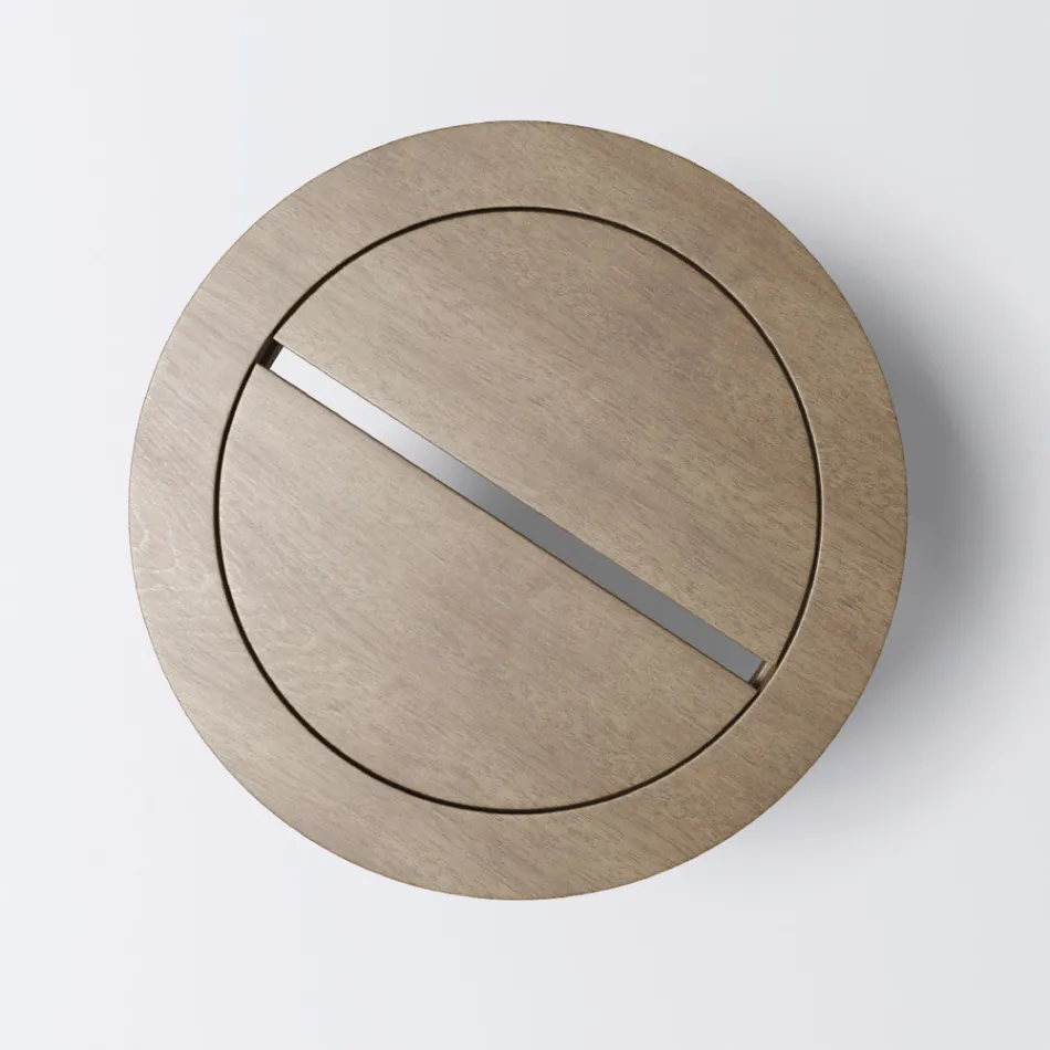 Mesa de centro de madeira de teca para área externa feita na Itália - Briga Viadurini