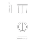 Mesa de centro de madeira de teca para área externa feita na Itália - Briga Viadurini