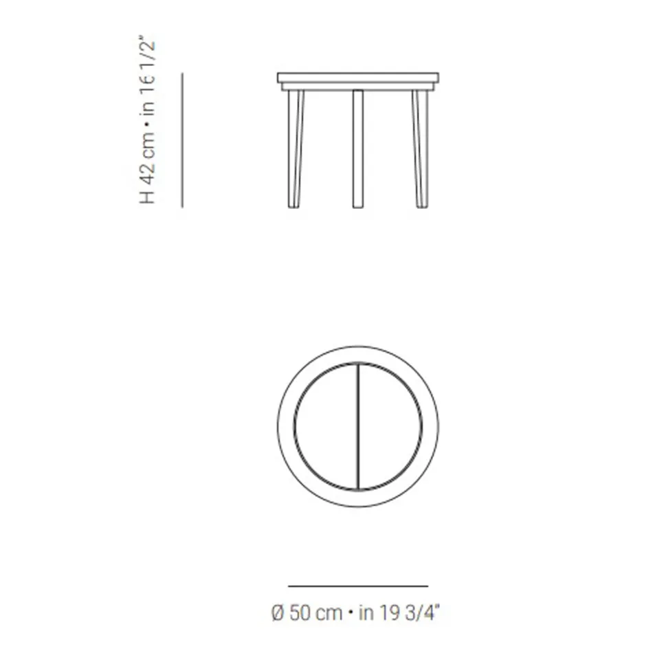 Mesa de centro de madeira de teca para área externa feita na Itália - Briga Viadurini