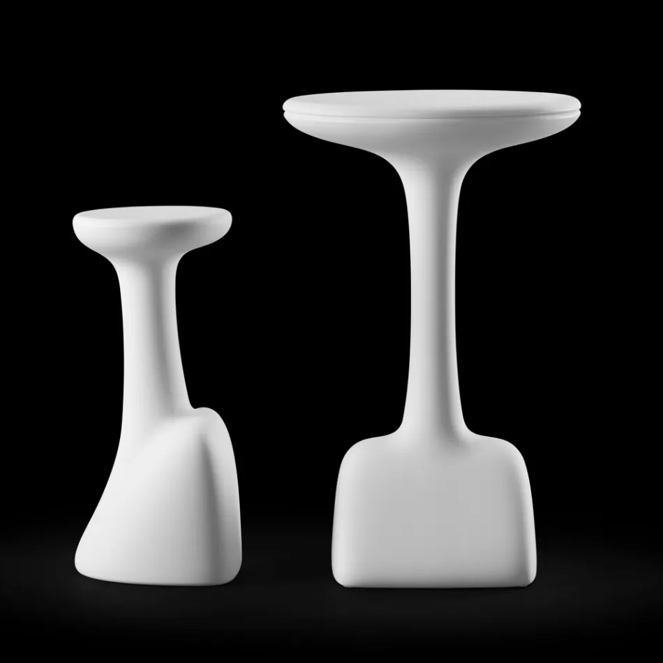 Mesa de centro exterior em polietileno colorido 96 cm Made in Italy - Uliveto Viadurini