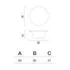 Mesa de centro externa em polietileno, disponível em várias cores - Toalha Viadurini