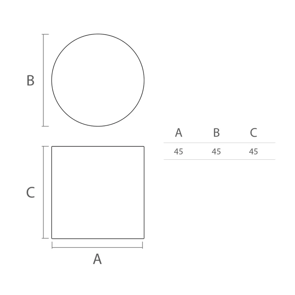 Mesa de centro externa brilhante em polietileno branco fabricada na Itália - Derti Viadurini