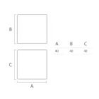 Mesa de centro externa brilhante em polietileno branco fabricada na Itália - Derti Viadurini