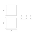 Mesa de centro externa brilhante em polietileno branco fabricada na Itália - Derti Viadurini