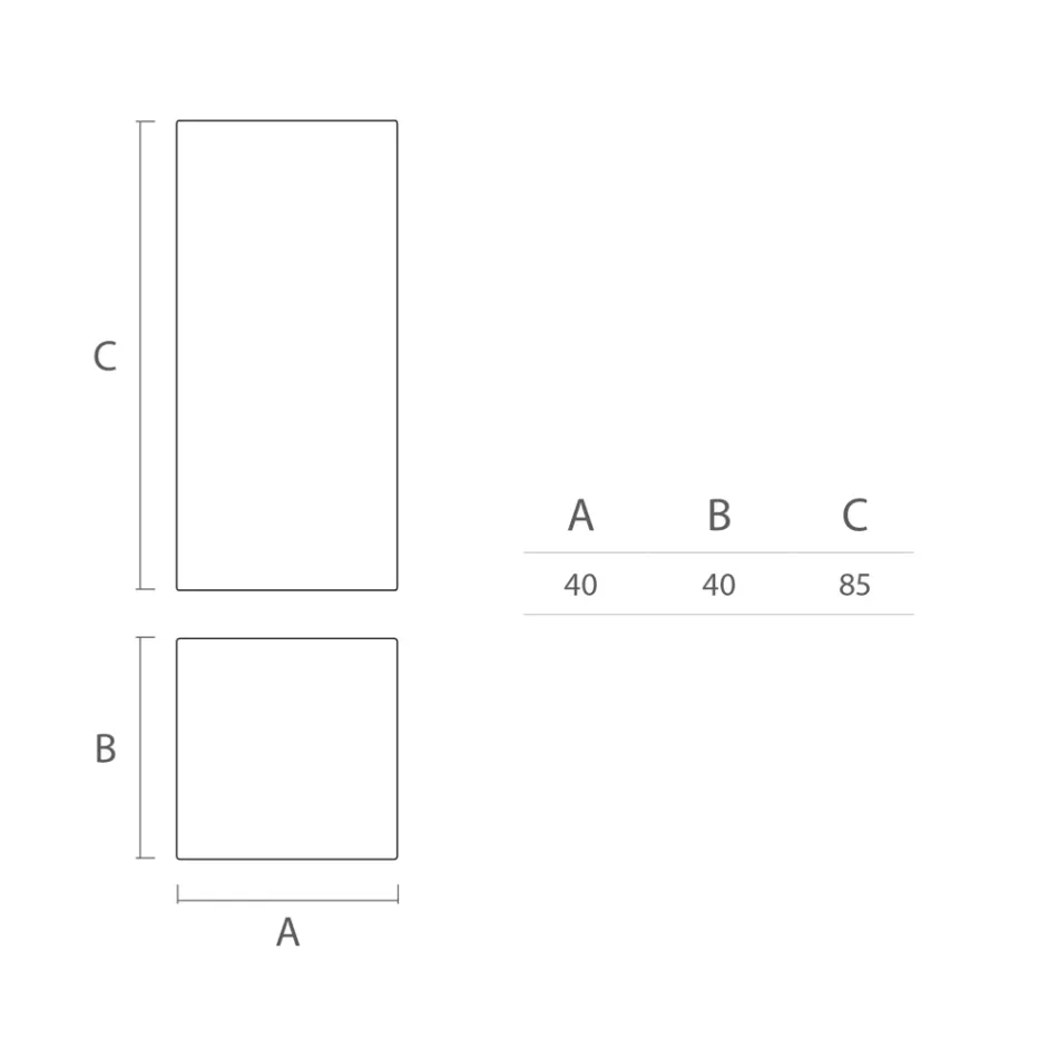 Mesa de centro externa brilhante em polietileno branco fabricada na Itália - Derti Viadurini