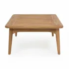 Mesa de exterior para homem, madeira de teca moderna - Luanaedmea Viadurini