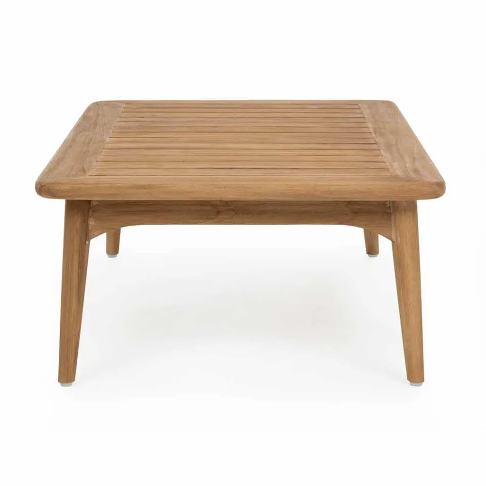 Mesa de exterior para homem, madeira de teca moderna - Luanaedmea Viadurini