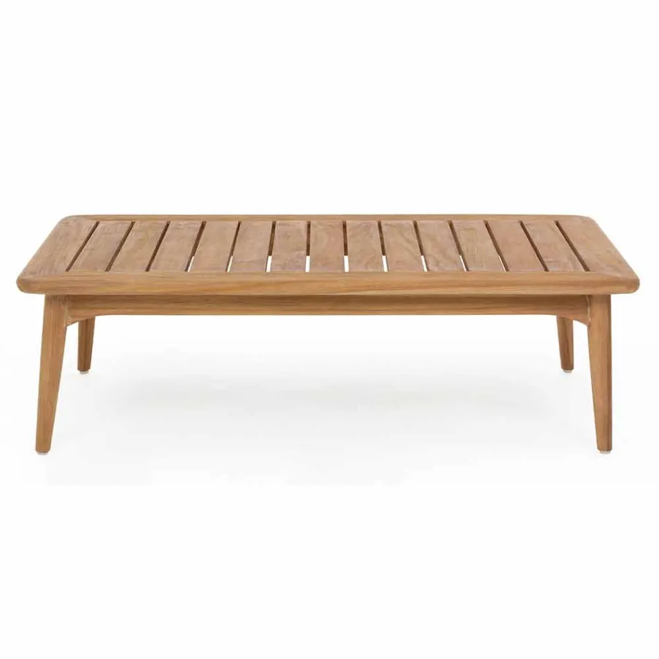 Mesa de exterior para homem, madeira de teca moderna - Luanaedmea Viadurini
