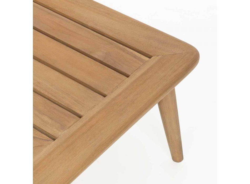 Mesa de exterior para homem, madeira de teca moderna - Luanaedmea Viadurini
