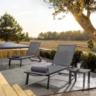 Mesa de centro externa quadrada em alumínio pintado, Homemotion 2 peças - Marius Viadurini