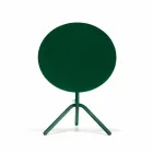 Mesa redonda de metal para exterior e chapa de metal fabricada em Itália - Alberic Viadurini