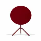 Mesa redonda de metal para exterior e chapa de metal fabricada em Itália - Alberic Viadurini