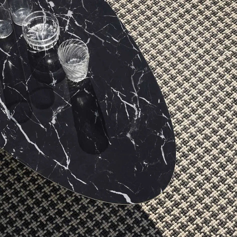 Mesa de centro externa estrutura de aço fabricada na Itália - Begin by Myyour Viadurini