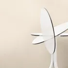 Mesa de centro externa redonda reclinável com 3 pés em alumínio 2 cores - Filomena Viadurini