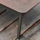 Mesa de design ao ar livre Varaschin System em alumínio pintado Viadurini