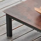 Mesa de design ao ar livre Varaschin System em alumínio pintado Viadurini