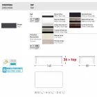 Mesa de design ao ar livre Varaschin System em alumínio pintado Viadurini