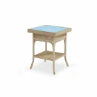 Café Jardim 56x56 cm polietileno tecido à mão Chade Viadurini