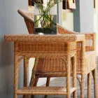 Café Jardim 56x56 cm polietileno tecido à mão Chade Viadurini